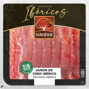 Paleta de Cebo Ibérica 50% Raza Ibérica en Lonchas Navidul