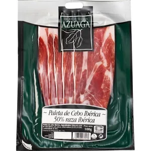 Paleta de Cebo Ibérica 50% Raza Ibérica en Lonchas sin Gluten Sierra de Azuaga