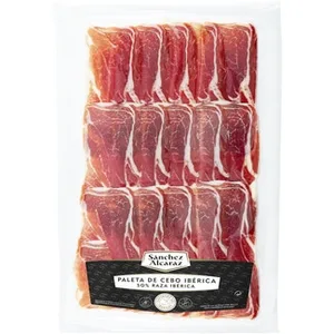 Paleta de Cebo Ibérica 50% Raza Ibérica en Lonchas sin Gluten sin Lactosa Sanchez Alcaraz