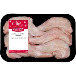 Paletillas de Conejo con Omega 3 de las Landas Peso Aproximado  Sertina 600 G