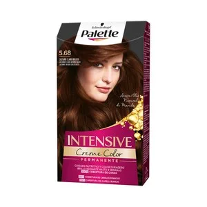 Palette Tinte de Pelo Permanente Tono 5.68 Castaño Claro Rojizo Palette Intensive Creme Color.