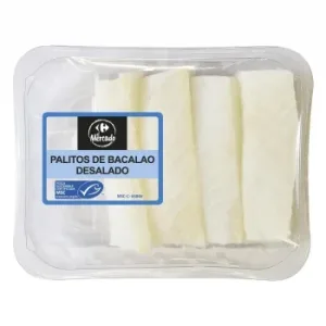 Palitos de Bacalao Desalado Carrefour el Mercado 250 G