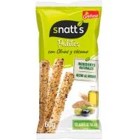 Palitos de Cereales con Olivas-sésamo Snatt's, Bolsa 60 G