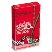 Palitos de Galleta Recubiertos de Chocolate con Leche Galleteca de Dia 75 G