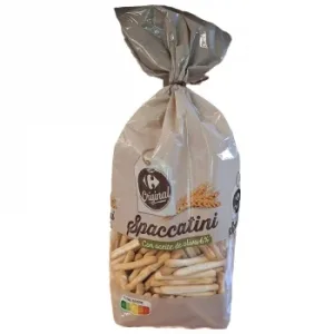 Palitos de Pan con Aceite de Oliva Spaccatini Carrefour Original 250 G.