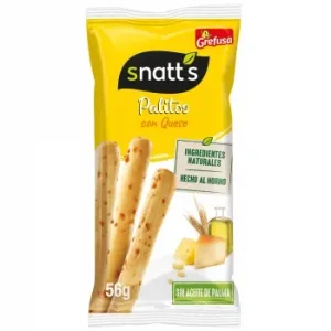 Palitos de Pan con Queso Snatt's Grefusa 56 G.