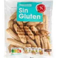Palitos de Pipas sin Gluten Eroski, Bolsa 65 G