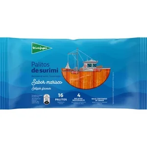 Palitos de Surimi Sabor Marisco 16 Unidades  el Corte Ingles 300 G