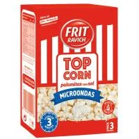 Palomitas con Sal para Microondas Frit Ravich, Pack 3x90 G