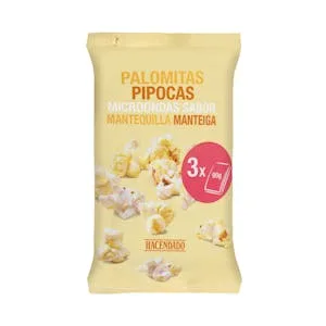 Bombitas de Maíz Sabor Mantequilla Hacendado 0.08 KG