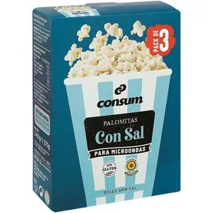 Palomitas Microondas Sal Bolsa 3 X 90 Gr