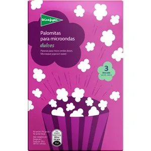 Palomitas para Microondas Dulces Pack 3 el Corte Ingles