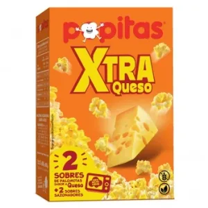 Palomitas Sabor Queso Xtra Popitas sin Gluten 160 G.