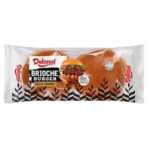 Dulcesol Pan Burguer Brioche 4 Uds. 350 G. 340 G