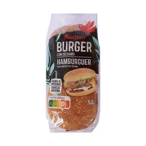 Producto Alcampo Pan Burguer con Sésamo 4 Uds. 220 G. 200 G