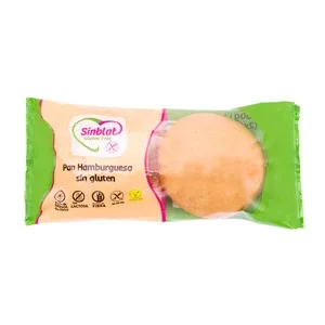 Sinblat Pan de Hamburguesa sin Gluten 2 Ud 160 G.