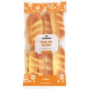 Pan de Leche 8 Unidades 320 Gr