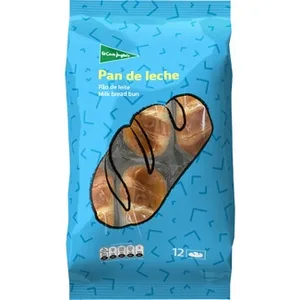 Pan de Leche 12 Unidades Envasados Individualmente  el Corte Ingles 480 G