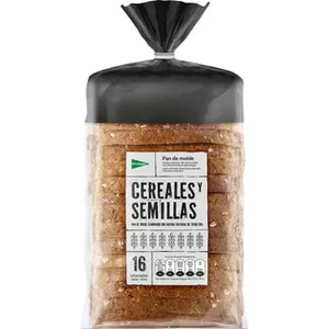 Pan de Molde con Cereales y Semillas 16 Rebanadas el Corte Ingles
