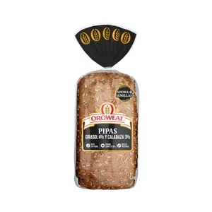 Oroweat Pan de Molde con Pipas de Girasol, Calabaza y Semillas de Amapola 590 G. 550 G