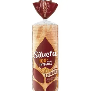 Pan de Molde Integral 8 Cereales Grano Completo Silueta