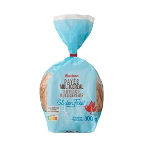 Producto Alcampo Pan de Payés Multicereales sin Gluten 300 G.