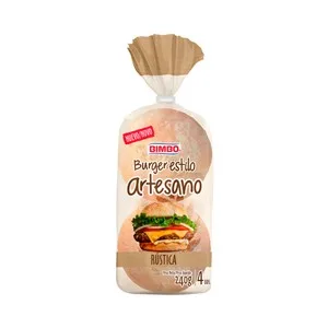 Bimbo Pan Hamburguesa Artesano Rústica 4 Uds 240 G. 290 G