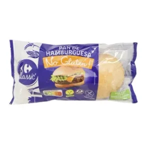 Pan de Hamburguesa Carrefour 4 Ud 300 G
