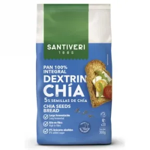Pan Integral Dextrin Tostado con Semillas de Chía Santiveri 300 G.