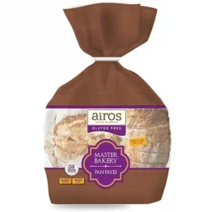 Pan Payés Fresco Master Bakery Airos sin Gluten y sin Lactosa 300 G.