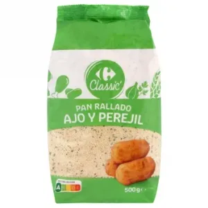 Pan Rallado de Ajo y Perejil Classic Carrefour 500 G.