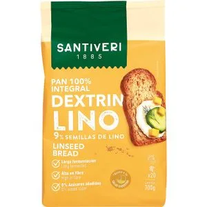 Pan Tostado con Lino 100% Integral Dextrin 300 Gr