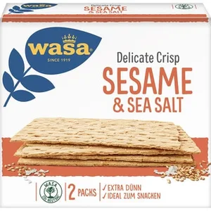 Pan Tostado con Semillas de Sésamo y Sal Marina  Wasa 190 G