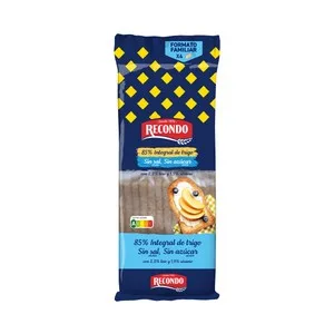 Pan Tostado 85% Integral S/ Sal S/ Azúcar Recondo, Paquete 540 G