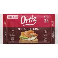 Pan Tostado Integral Ortiz, 36 Rebanadas, Paquete 320 G