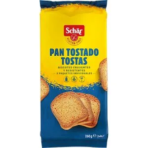 Pan Tostado Tostas sin Gluten 260 Gr