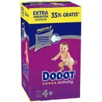 Pañal 10-15 Kg Talla 4 Extra Dodot Activity, Caja 104 Uds