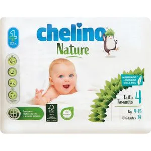 Pañal Bebé Talla 4 de 9 a 15 Kg 34 u