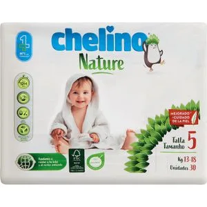 Pañal Bebé Talla 5 de 13 a 18 Kg 30 u