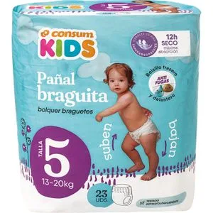 Pañal Braguita Talla 5 de 13 a 20 Kilos 23 u
