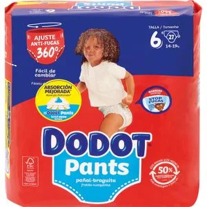 Pañal Pants T 6 16-22 Kilos 27 u