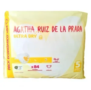 Pañales Agatha Ruiz de la Prada Ultra Dry Talla 5 (12-20 Kg) 84 Ud. Exclusivo Carrefour