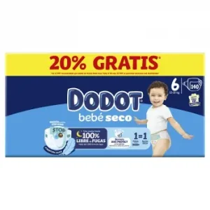 Pañales Bebé Seco Dodot T6 (13-18 Kg) 140 Ud.