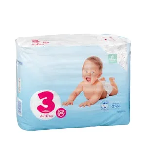 Pañales Bebé Talla 3 de 4-10 Kg Deliplus 45 UD