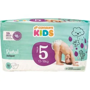 Pañales Bebe Talla 5 13 - 18 Kg 44 u