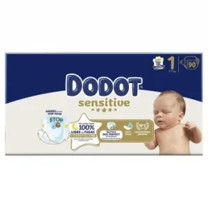 Pañales Dodot Sensitive T1 (2-5 Kg) 90 Ud.