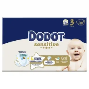 Pañales Dodot Sensitive T3 (6-10 Kg) 78 Ud.