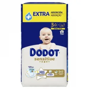 Pañales Dodot Sensitive T3 (7-11 Kg.) 56 Ud.