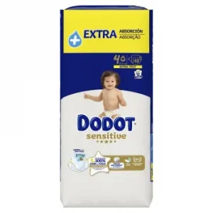 Pañales Dodot Sensitive T4+ (10-15 Kg) 48 Ud.