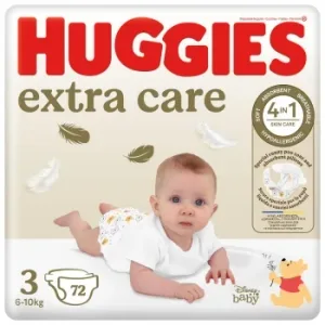 Pañales Extra Care Huggies T3 (6-10 Kg) 72 Ud.